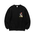 画像1: CALEE/CLB CREW NECK SW（BLACK） 【30%OFF】［クルーネックスウェット-23秋冬］ (1)