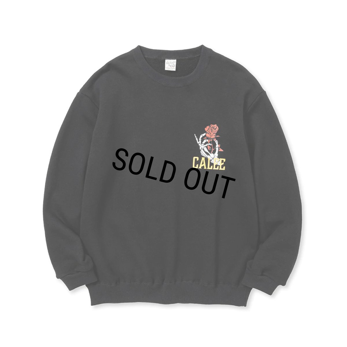 画像1: CALEE/CLB CREW NECK SW（BLACK） 【30%OFF】［クルーネックスウェット-23秋冬］ (1)