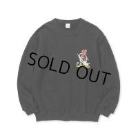 CALEE/CLB CREW NECK SW（BLACK） 【30%OFF】［クルーネックスウェット-23秋冬］