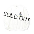 CALEE/CLB CREW NECK SW（WHITE） 【30%OFF】［クルーネックスウェット-23秋冬］