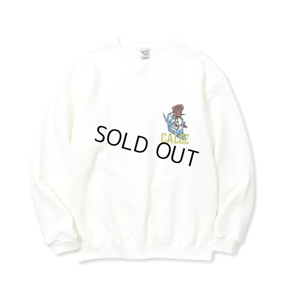 画像1: CALEE/CLB CREW NECK SW（WHITE） 【30%OFF】［クルーネックスウェット-23秋冬］