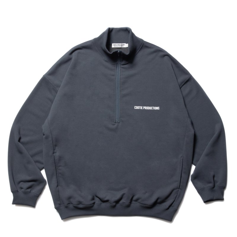 画像1: COOTIE PRODUCTIONS/Dry Tech Sweat Half Zip Pullover（Gray）［ドライテックスウェットハーフジップ-23秋冬］