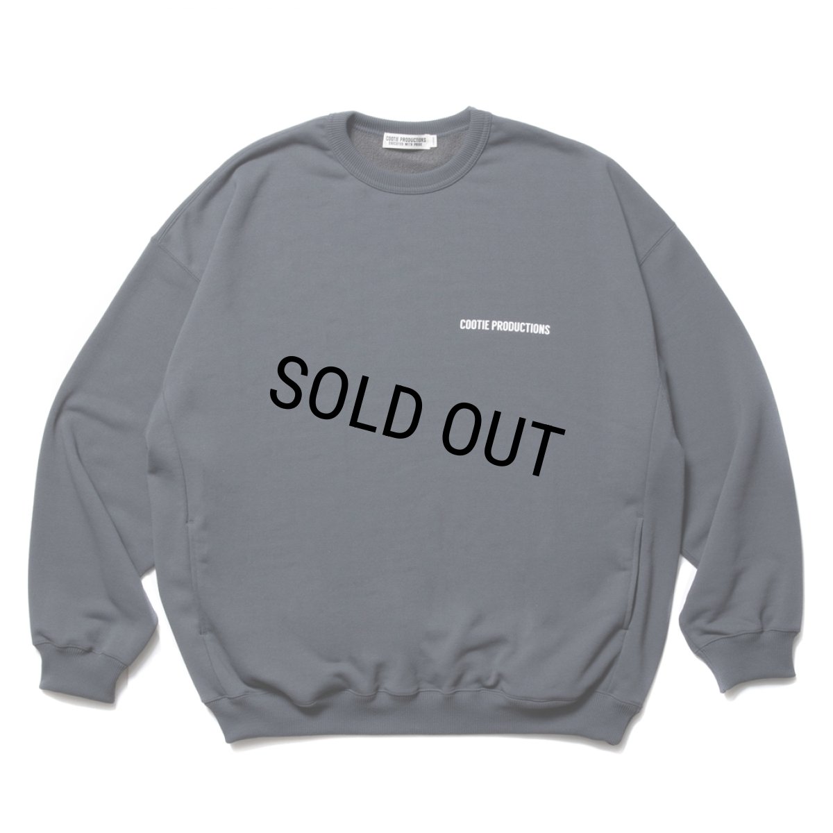 画像1: COOTIE PRODUCTIONS/Dry Tech Sweat Crew（Gray）［ドライテックスウェットクルー-23秋冬］ (1)