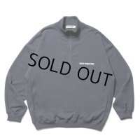COOTIE PRODUCTIONS/Dry Tech Sweat Half Zip Pullover（Gray）［ドライテックスウェットハーフジップ-23秋冬］