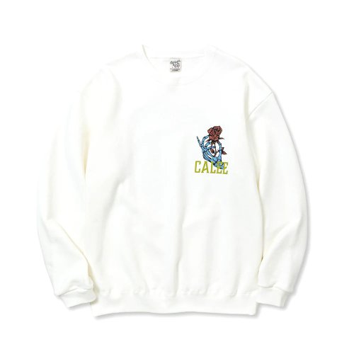 他の写真1: CALEE/CLB CREW NECK SW（WHITE） 【30%OFF】［クルーネックスウェット-23秋冬］