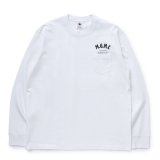 【30%OFF】RATS/MGMC POCKET LS TEE（WHITE）［プリント長袖ポケT-23秋冬］