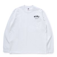 【30%OFF】RATS/MGMC POCKET LS TEE（WHITE）［プリント長袖ポケT-23秋冬］