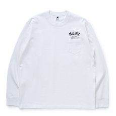 画像1: 【40%OFF】RATS/MGMC POCKET LS TEE（WHITE）［プリント長袖ポケT-23秋冬］ (1)