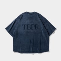 TIGHTBOOTH/STRAIGHT UP VELOUR T-SHIRT（Navy） 【20%OFF】［ベロアT-23秋冬］