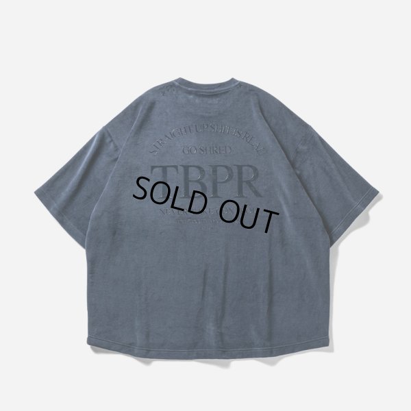 画像1: TIGHTBOOTH/STRAIGHT UP VELOUR T-SHIRT（Navy） 【30%OFF】［ベロアT-23秋冬］