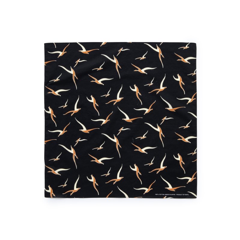 画像1: 【40%OFF】RATS/50'S SCARF（BLACK）［50'Sスカーフ-23秋冬］