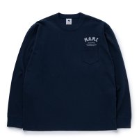 RATS/MGMC POCKET LS TEE（NAVY）［プリント長袖ポケT-23秋冬］