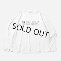 TIGHTBOOTH/EVOLUTION L/S T-SHIRT（White）［プリント長袖T-23秋冬］