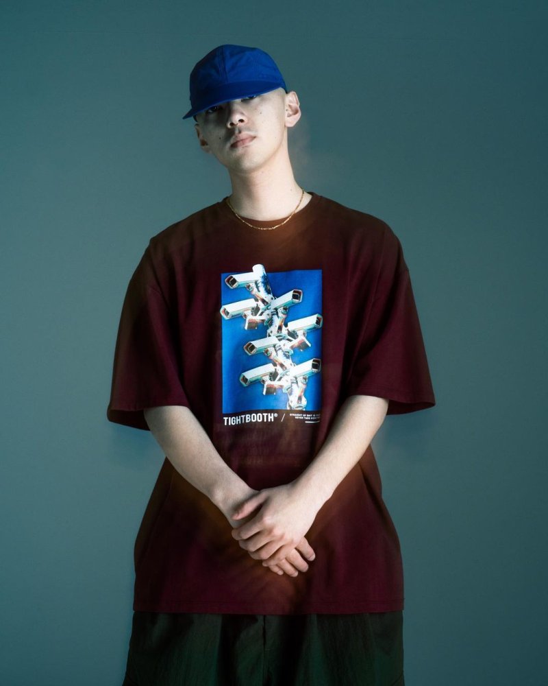 画像3: TIGHTBOOTH/SECURITY LEVEL ∞ T-SHIRT（Wine） 【30%OFF】［プリントT-23秋冬］