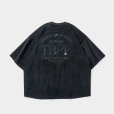 画像1: TIGHTBOOTH/STRAIGHT UP VELOUR T-SHIRT（Black） 【20%OFF】［ベロアT-23秋冬］ (1)