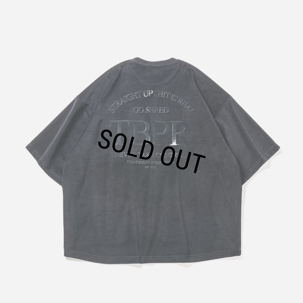 画像1: TIGHTBOOTH/STRAIGHT UP VELOUR T-SHIRT（Black） 【20%OFF】［ベロアT-23秋冬］ (1)