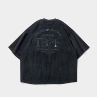 TIGHTBOOTH/STRAIGHT UP VELOUR T-SHIRT（Black） 【20%OFF】［ベロアT-23秋冬］