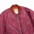 画像3: DAIRIKU/"Terri" Tiedye Flight Jacket（Dark Pink） 【40%OFF】［タイダイフライトJKT-23秋冬］ (3)