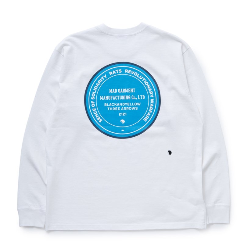 画像2: RATS/CIRCLE MGM LS TEE（WHITE） 【30%OFF】［プリント長袖T-23秋冬］