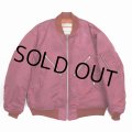 DAIRIKU/"Terri" Tiedye Flight Jacket（Dark Pink） 【40%OFF】［タイダイフライトJKT-23秋冬］