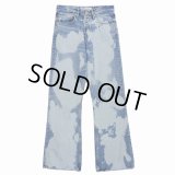 DAIRIKU/"Bleach" Flare Denim Pants（Indigo） 【40%OFF】［"ブリーチ"フレアデニムパンツ-23秋冬］