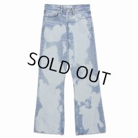 DAIRIKU/"Bleach" Flare Denim Pants（Indigo） 【40%OFF】［"ブリーチ"フレアデニムパンツ-23秋冬］