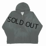 DAIRIKU/"Water-repellent" Vintage Wash Hoodie（Mud Black）［ジップアップフーディー-23秋冬］