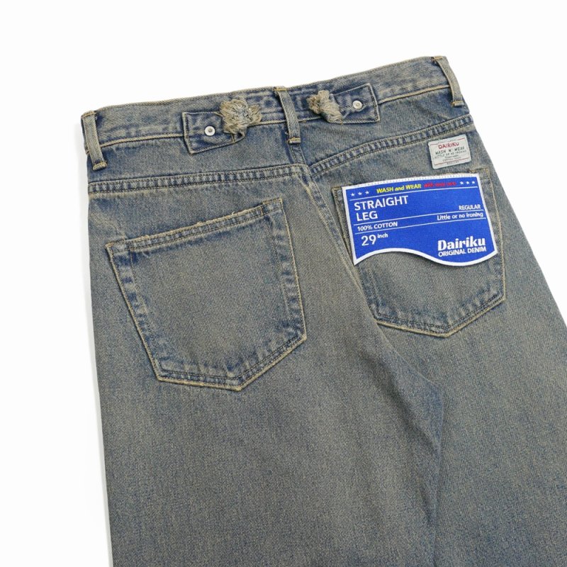 画像3: DAIRIKU/"Straight" Denim Pants（Indigo）［"ストレート"デニムパンツ-24春夏］