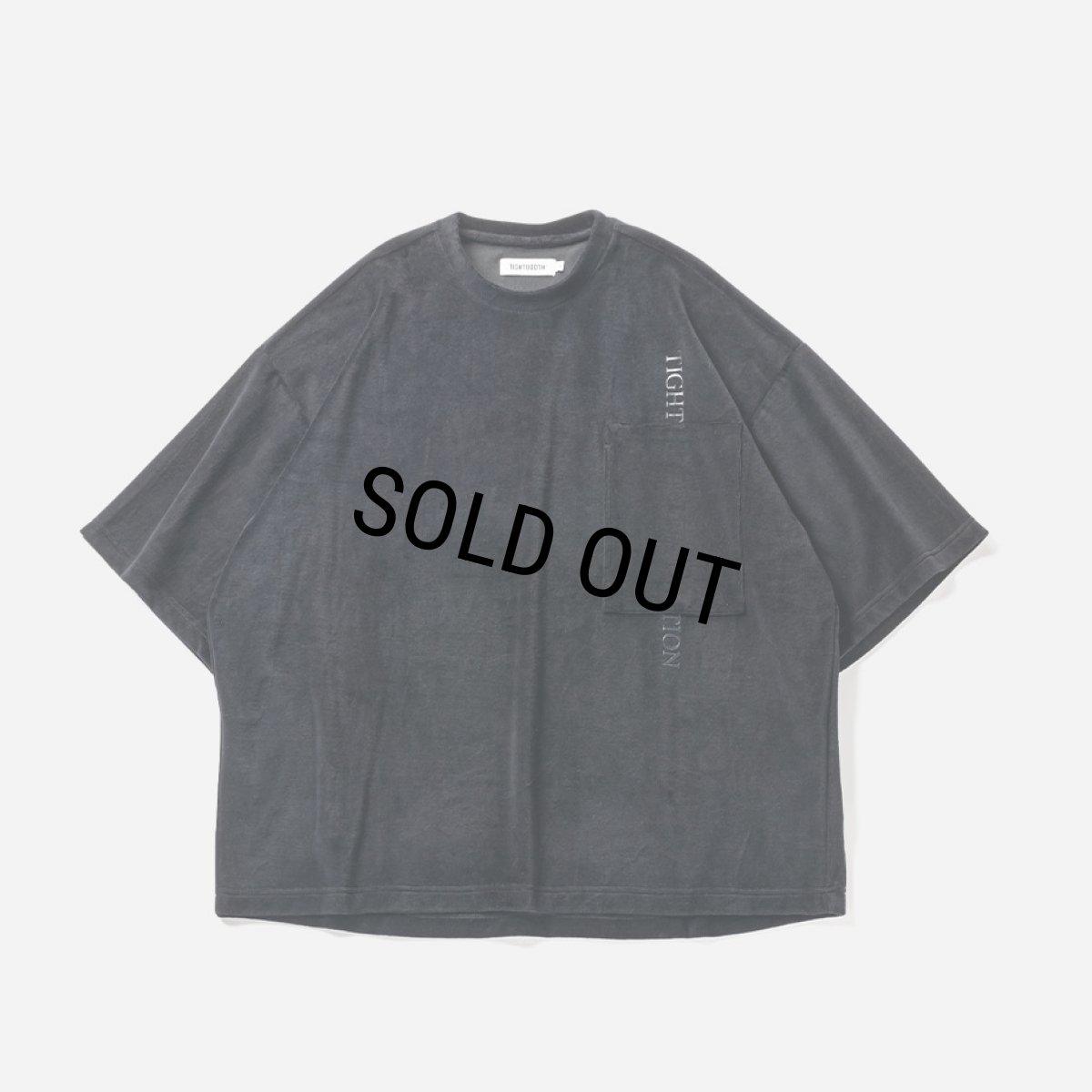 画像2: TIGHTBOOTH/STRAIGHT UP VELOUR T-SHIRT（Black） 【20%OFF】［ベロアT-23秋冬］ (2)