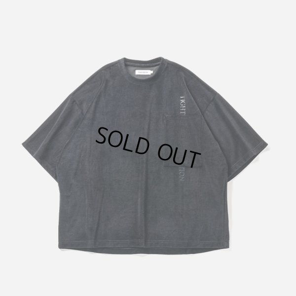 画像2: TIGHTBOOTH/STRAIGHT UP VELOUR T-SHIRT（Black） 【20%OFF】［ベロアT-23秋冬］