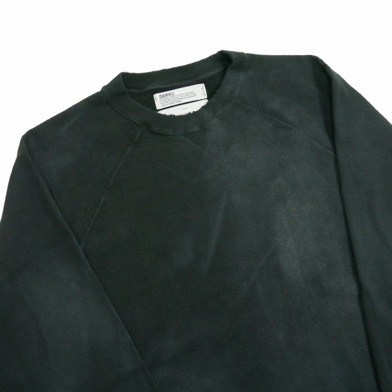 画像3: DAIRIKU/"Water-repellent" Vintage Wash Sweater（Mud Black）［クルーネックスウェット-23秋冬］