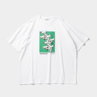 TIGHTBOOTH/SECURITY LEVEL ∞ T-SHIRT（White） 【30%OFF】［プリントT-23秋冬］