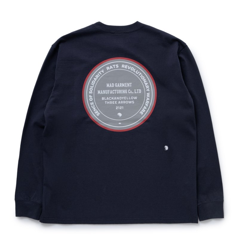 画像2: 【40%OFF】RATS/CIRCLE MGM LS TEE（CHACOAL）［プリント長袖T-23秋冬］