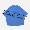 TIGHTBOOTH/STRAIGHT UP VELOUR T-SHIRT（Blue）［ベロアT-23秋冬］