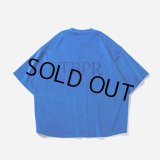 TIGHTBOOTH/STRAIGHT UP VELOUR T-SHIRT（Blue）［ベロアT-23秋冬］