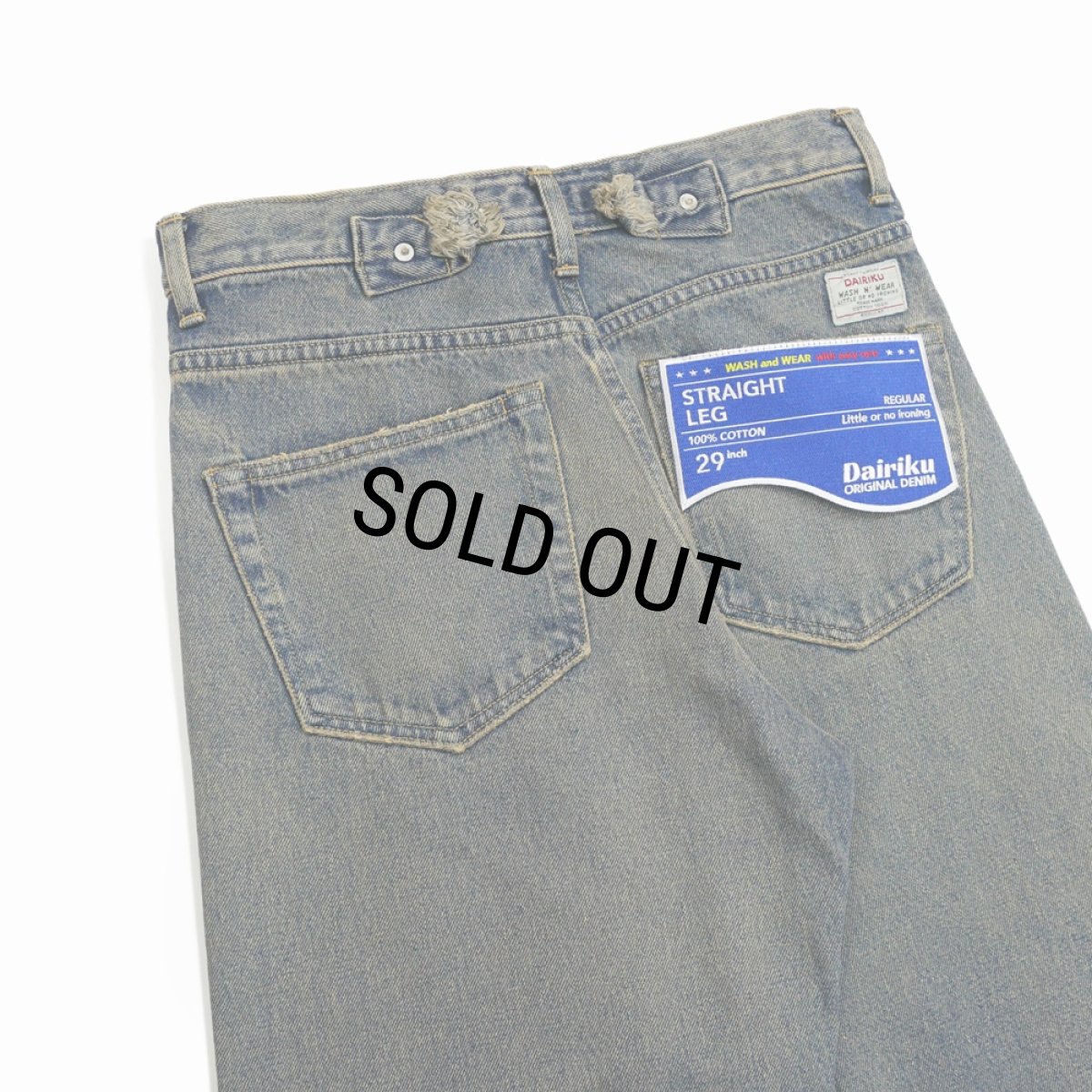 画像5: DAIRIKU/"Straight" Denim Pants（Indigo）［"ストレート"デニムパンツ-24春夏］ (5)