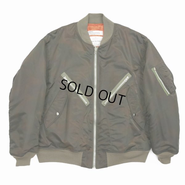 画像1: 【40%OFF】DAIRIKU/"Terri" Tiedye Flight Jacket（Khaki）［タイダイフライトJKT-23秋冬］