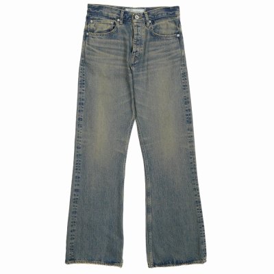 画像1: DAIRIKU/"Flare" Denim Pants（Mud Indigo）［"フレア"デニムパンツ-23秋冬］