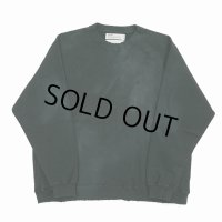 DAIRIKU/"Water-repellent" Vintage Wash Sweater（Mud Black）［クルーネックスウェット-23秋冬］