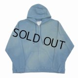 DAIRIKU/"Water-repellent" Vintage Wash Hoodie（Youth Blue） 【30%OFF】［ジップアップフーディー-23秋冬］