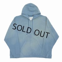DAIRIKU/"Water-repellent" Vintage Wash Hoodie（Youth Blue） 【30%OFF】［ジップアップフーディー-23秋冬］