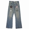 画像1: DAIRIKU/"Northern Soul" Flare Denim Pants（Mud Indigo） 【40%OFF】［"ノーザンソウル"フレアデニムパンツ-23秋冬］ (1)