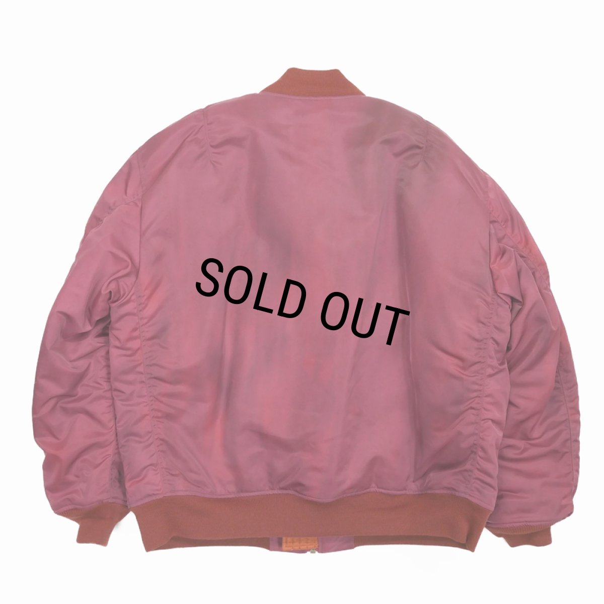 画像2: DAIRIKU/"Terri" Tiedye Flight Jacket（Dark Pink） 【40%OFF】［タイダイフライトJKT-23秋冬］ (2)