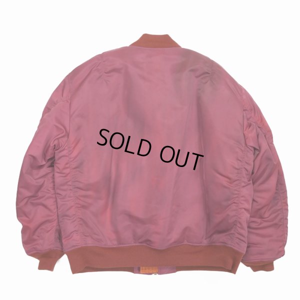 画像2: DAIRIKU/"Terri" Tiedye Flight Jacket（Dark Pink） 【40%OFF】［タイダイフライトJKT-23秋冬］