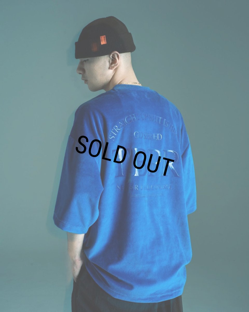 画像3: TIGHTBOOTH/STRAIGHT UP VELOUR T-SHIRT（Black） 【20%OFF】［ベロアT-23秋冬］ (3)