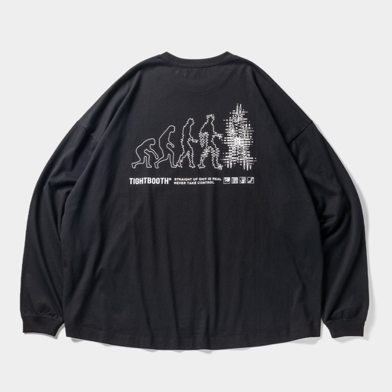 画像2: TIGHTBOOTH/EVOLUTION L/S T-SHIRT（Black）［プリント長袖T-23秋冬］