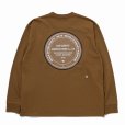画像1: 【30%OFF】RATS/CIRCLE MGM LS TEE（BROWN）［プリント長袖T-23秋冬］ (1)
