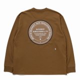 RATS/CIRCLE MGM LS TEE（BROWN）［プリント長袖T-23秋冬］