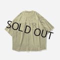 TIGHTBOOTH/STRAIGHT UP VELOUR T-SHIRT（Olive）［ベロアT-23秋冬］