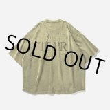 TIGHTBOOTH/STRAIGHT UP VELOUR T-SHIRT（Olive）［ベロアT-23秋冬］
